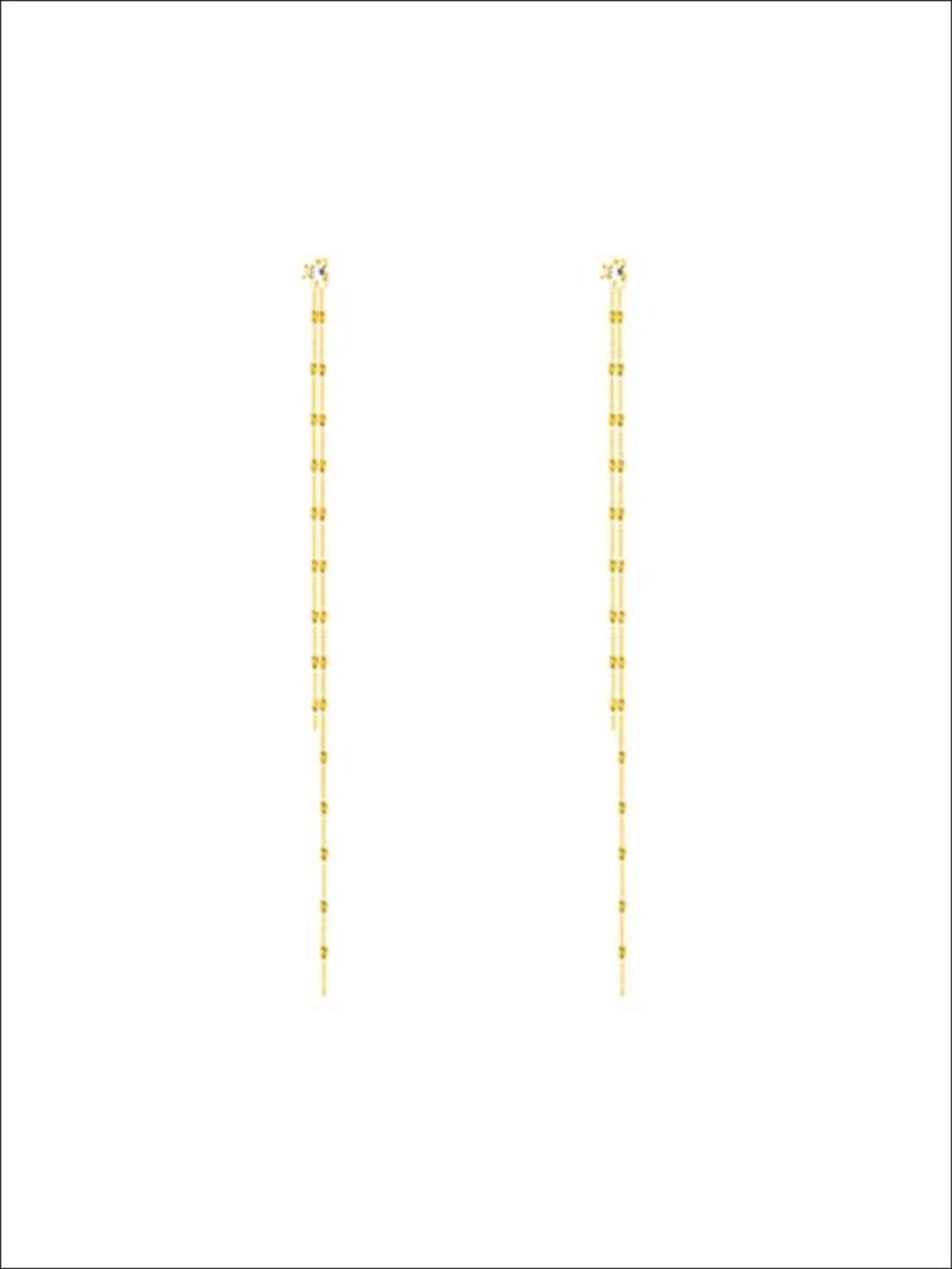Sterling Silver Long Chain Dangle Earrings for Women Teens Wedding